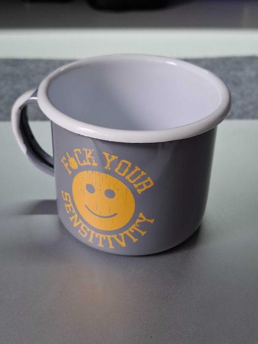 Zestaw 2 kubków emaliowanych dla pary idealny prezent - Kubki na kawę