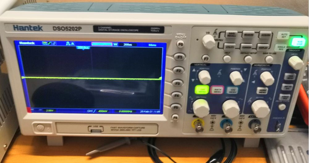 Osciloscópio Hantek DSO5202P 200MHz 1GSa