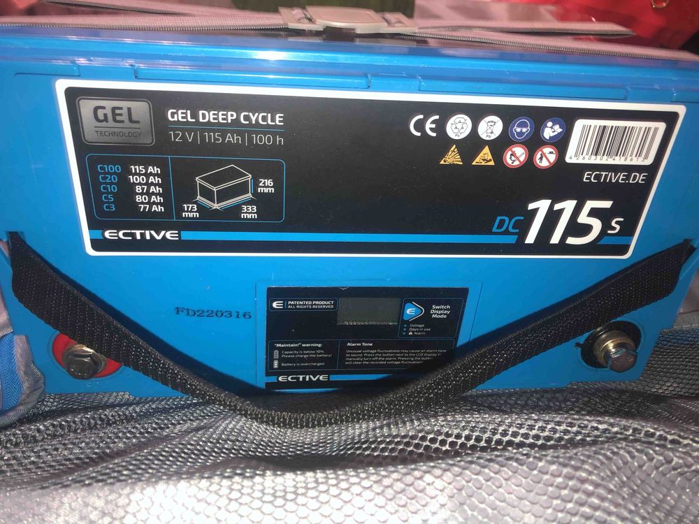 Гелевый аккумулятор ECTIVE DC 115S GEL Deep Cycle 115Ah