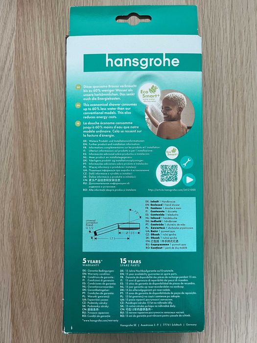 Nowa słuchawka prysznicowa Hansgrohe Pulsify S