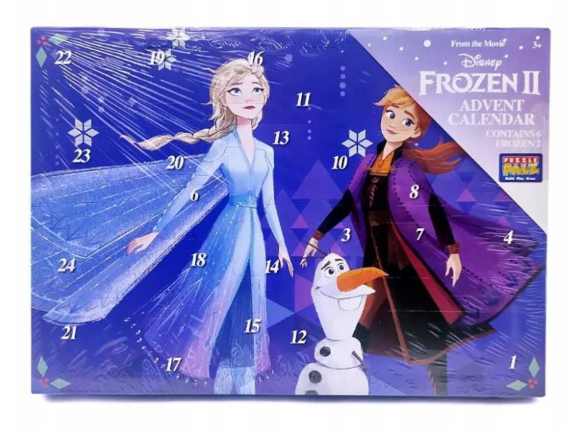 kalendarz adwentowy świąteczny dla dzieci frozen