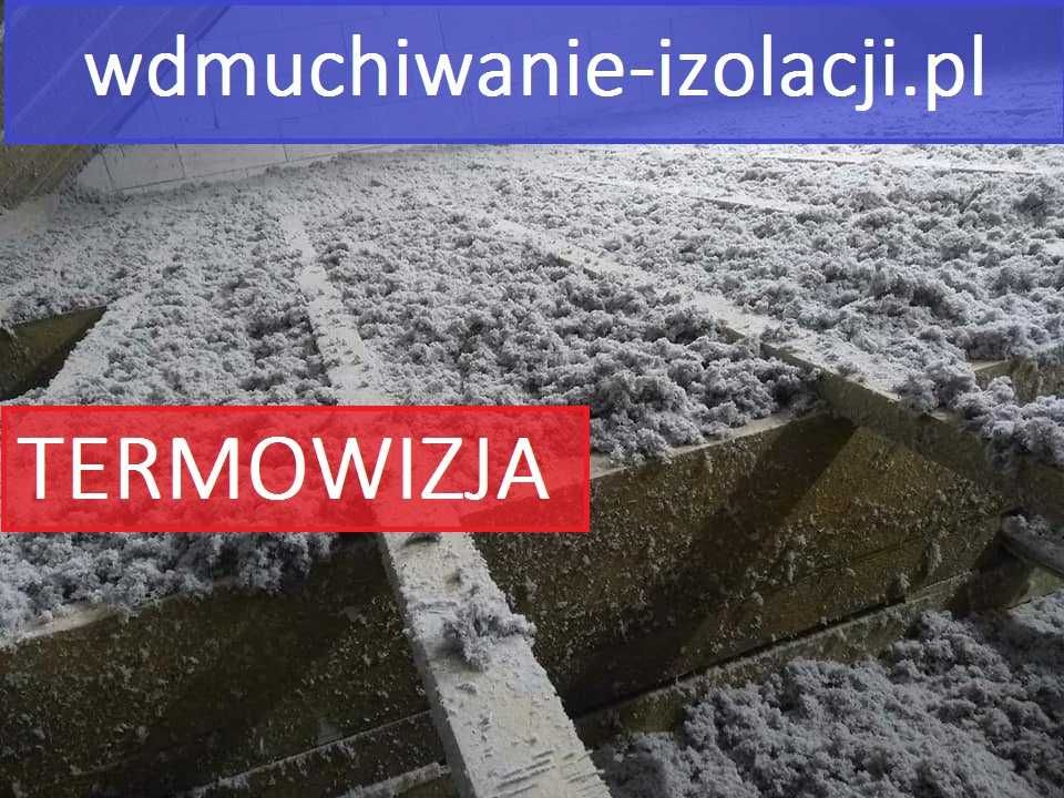 Docieplenia pianką PUR izolacje CELULOZĄ poddasza stropu TERMOWIZJA