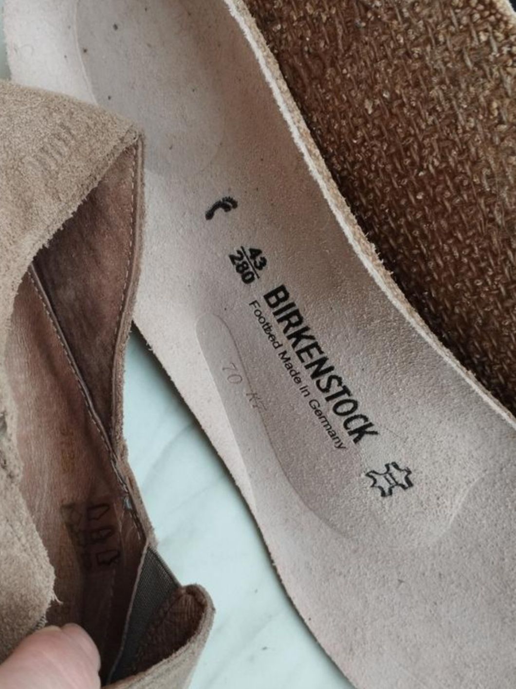 BIRKENSTOCK DUMA 43/28 замшеві туфлі лофери мокасини мюлі