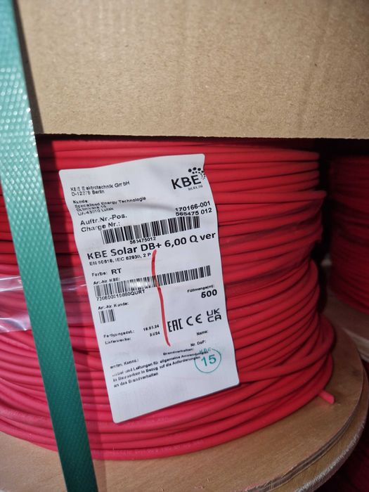 Сонячний кабель PV 6,00 KBE