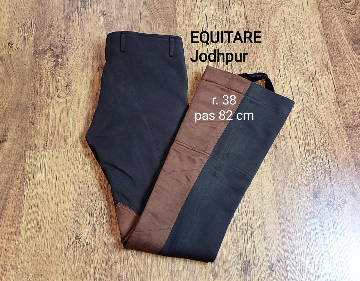 Bryczesy Jodhpur EQUITARE - rozm. 38 pas 82 cm - nie używane