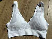 Primark biustonosz sportowy biały nowy S
