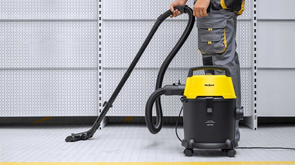 Пилосос будівельний промисловий Rebel 1000Вт 20 л пылесос строительный