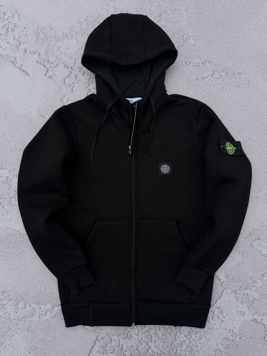 STONE ISLAND зіп-худі / кофта на замку Стон - Зима на флісі