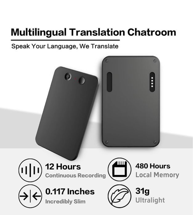 Диктофон BEUDUOQI ChatGPT, AI, Professional Digital Voice Rec, 128 gb