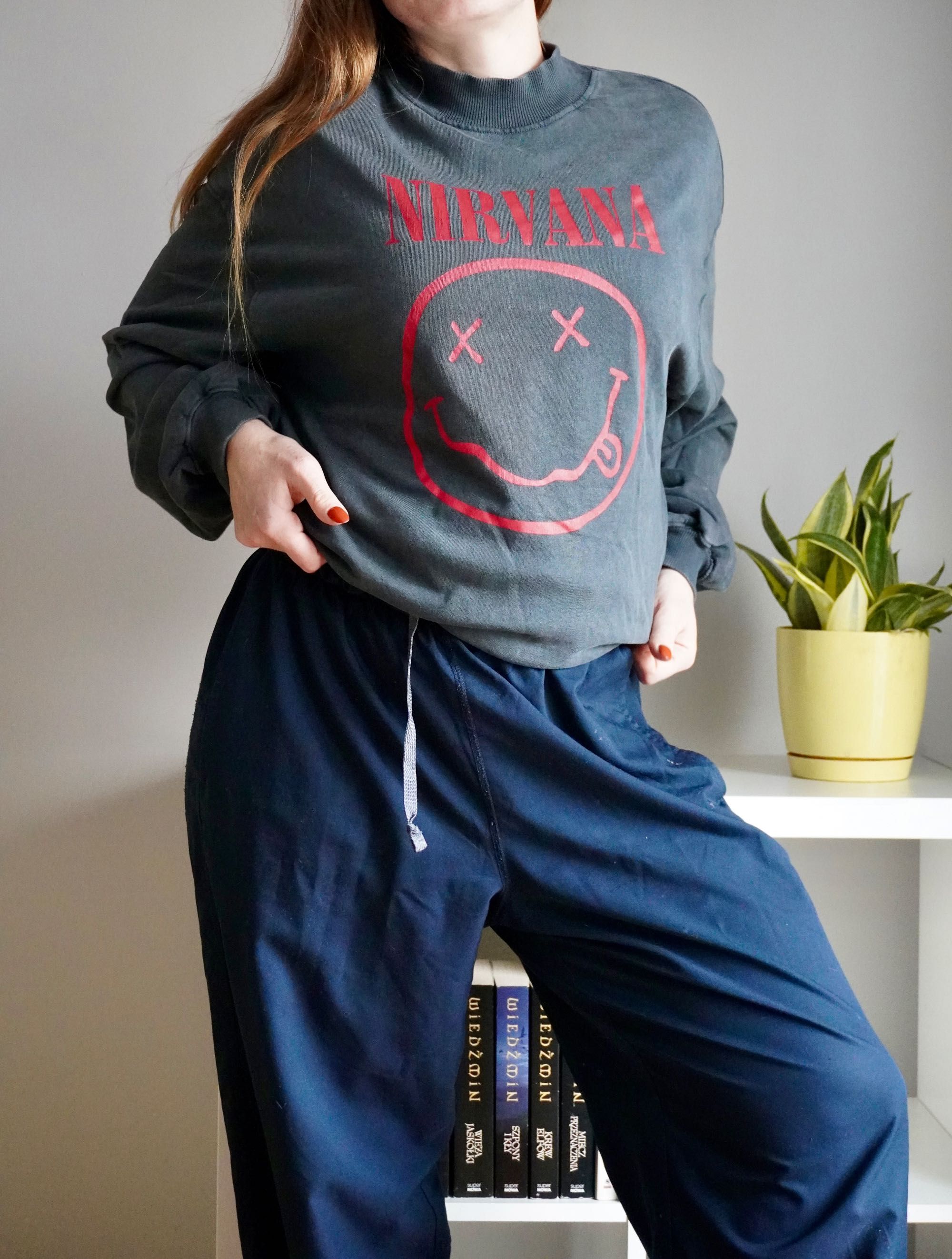 Nirvana bluza damska oversize XS/M y2k 90s