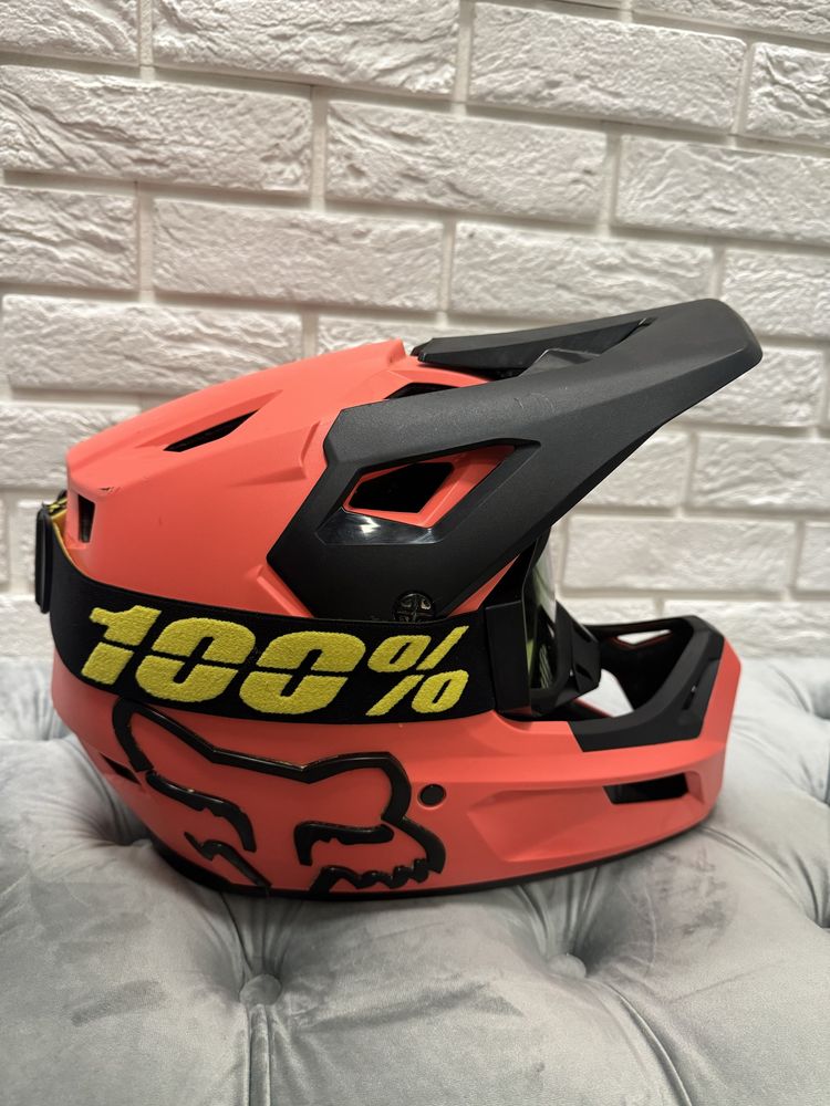 Kask full face fox rampage red L