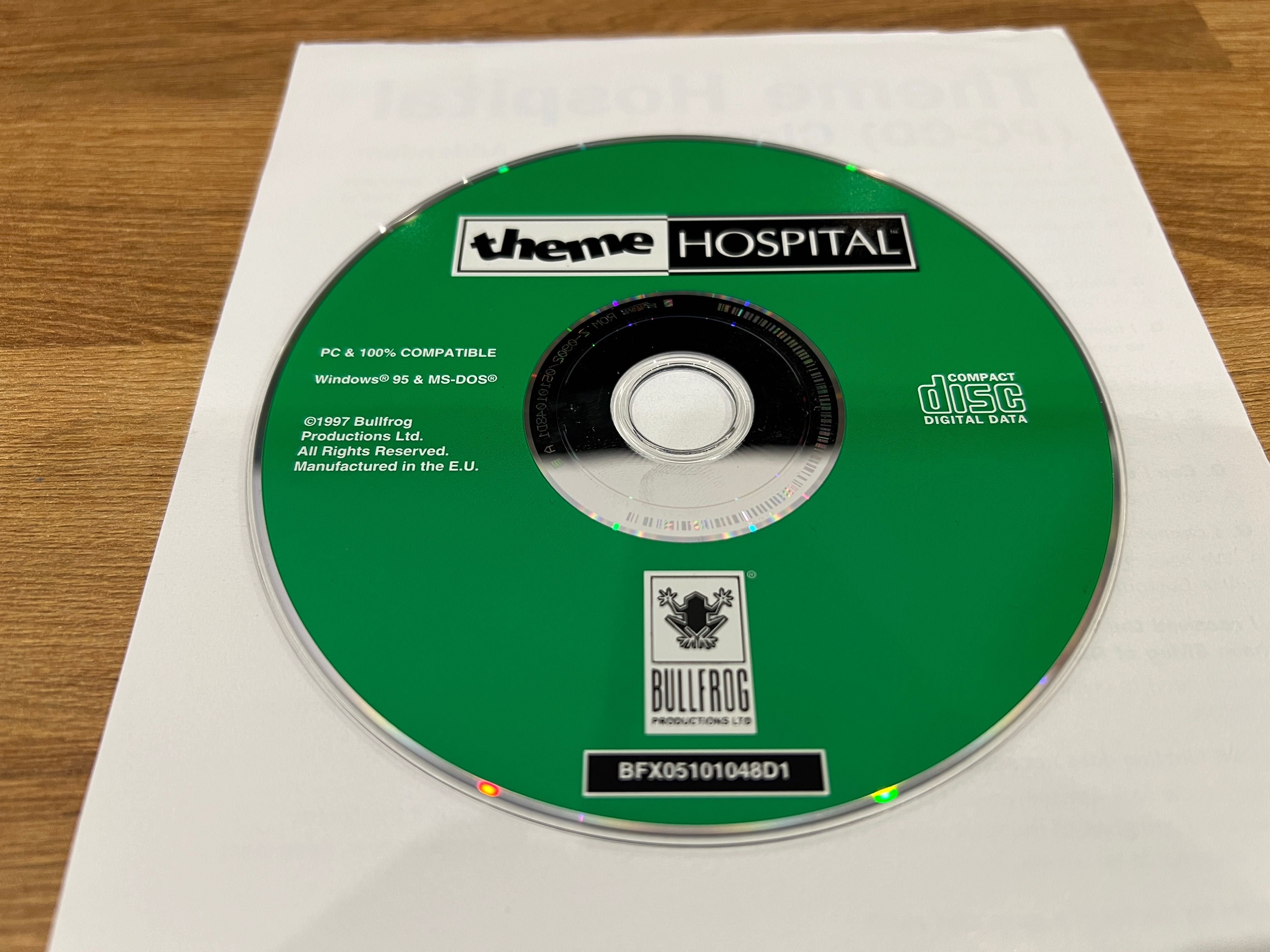 Theme Hospital gra + instrukcje z angielskiego wydania Big Box