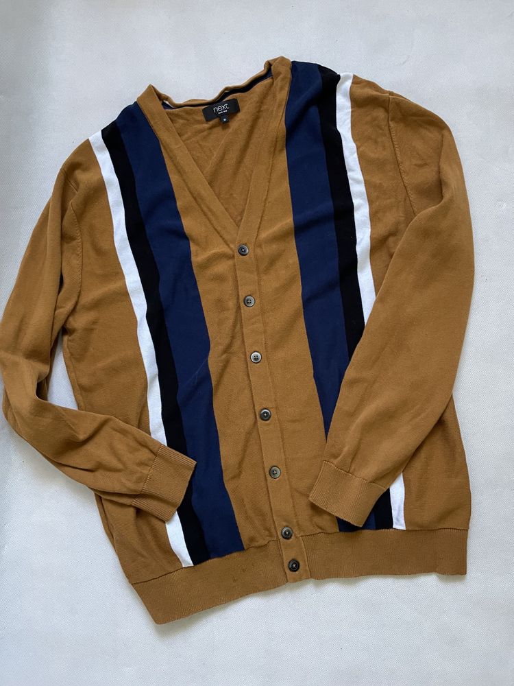 Pulover sweter kardigan męski Next XL 100% bawełny