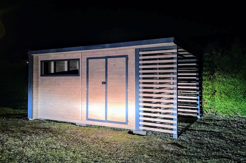 D8 Domek ogrodowy narzędziowy z altana drewutnia 6x4