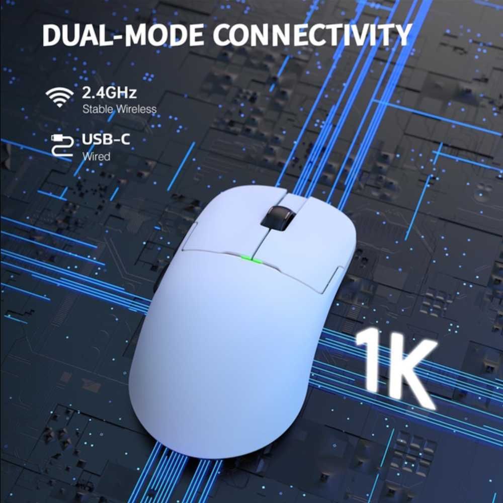 Миша AJAZZ AJ159 White PAW3395 DPI 26K 56г заряд на 200 годин