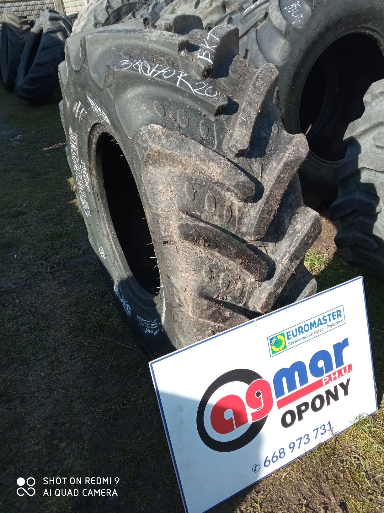 380/70R20 BKT AGRI MAX RT765 Opona używana