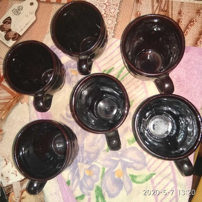 6 чашек, керамика