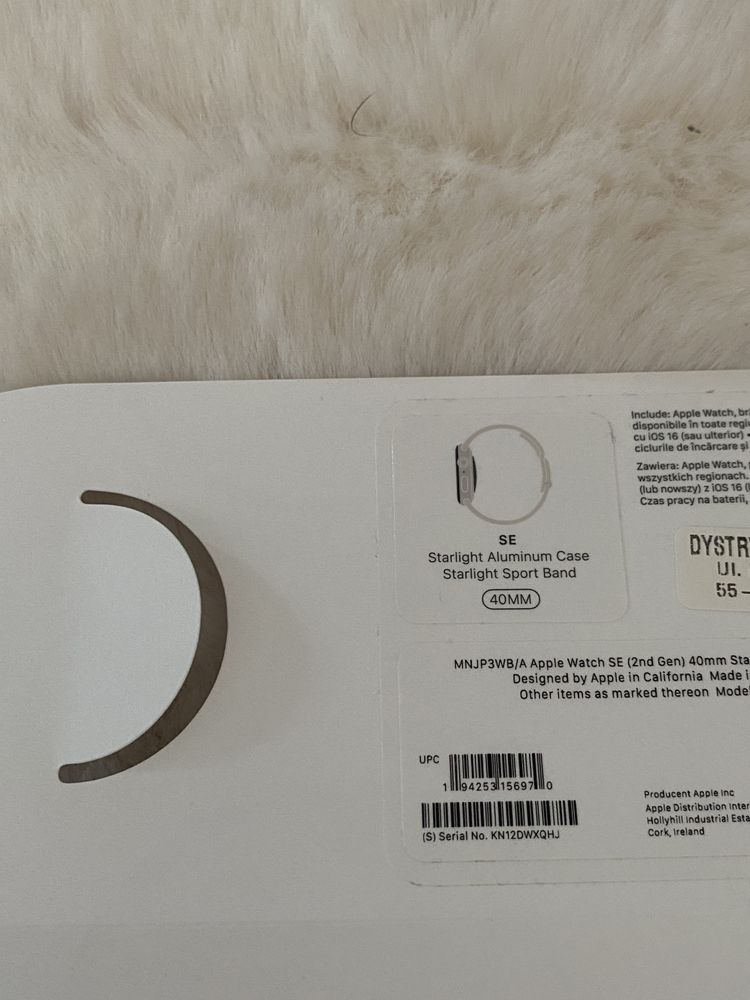 Apple watch SE 2 gen 40mm księżycowa poświata