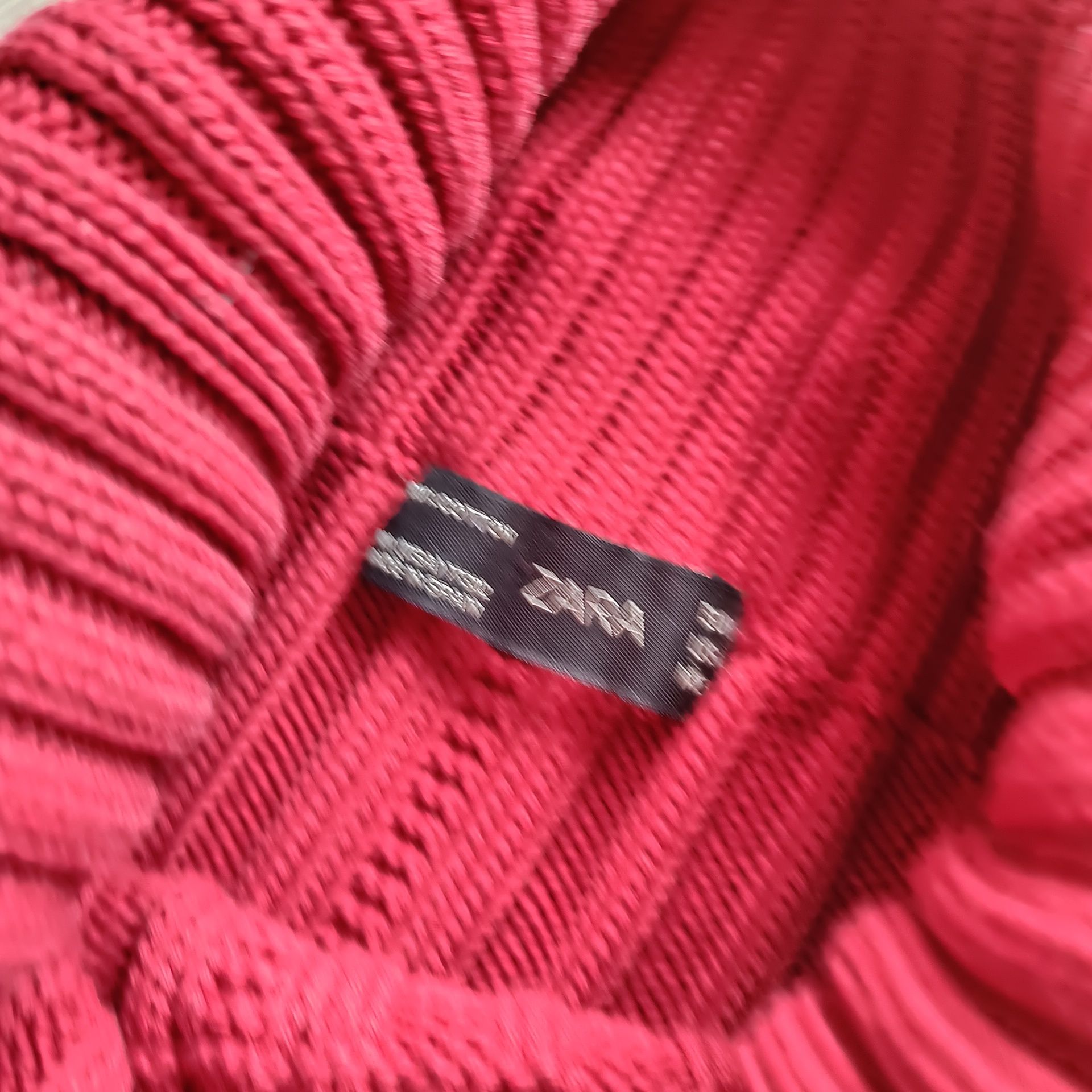 Czerwony sweter bawełna golf dzianina Zara M ciepły święta wiosna zima