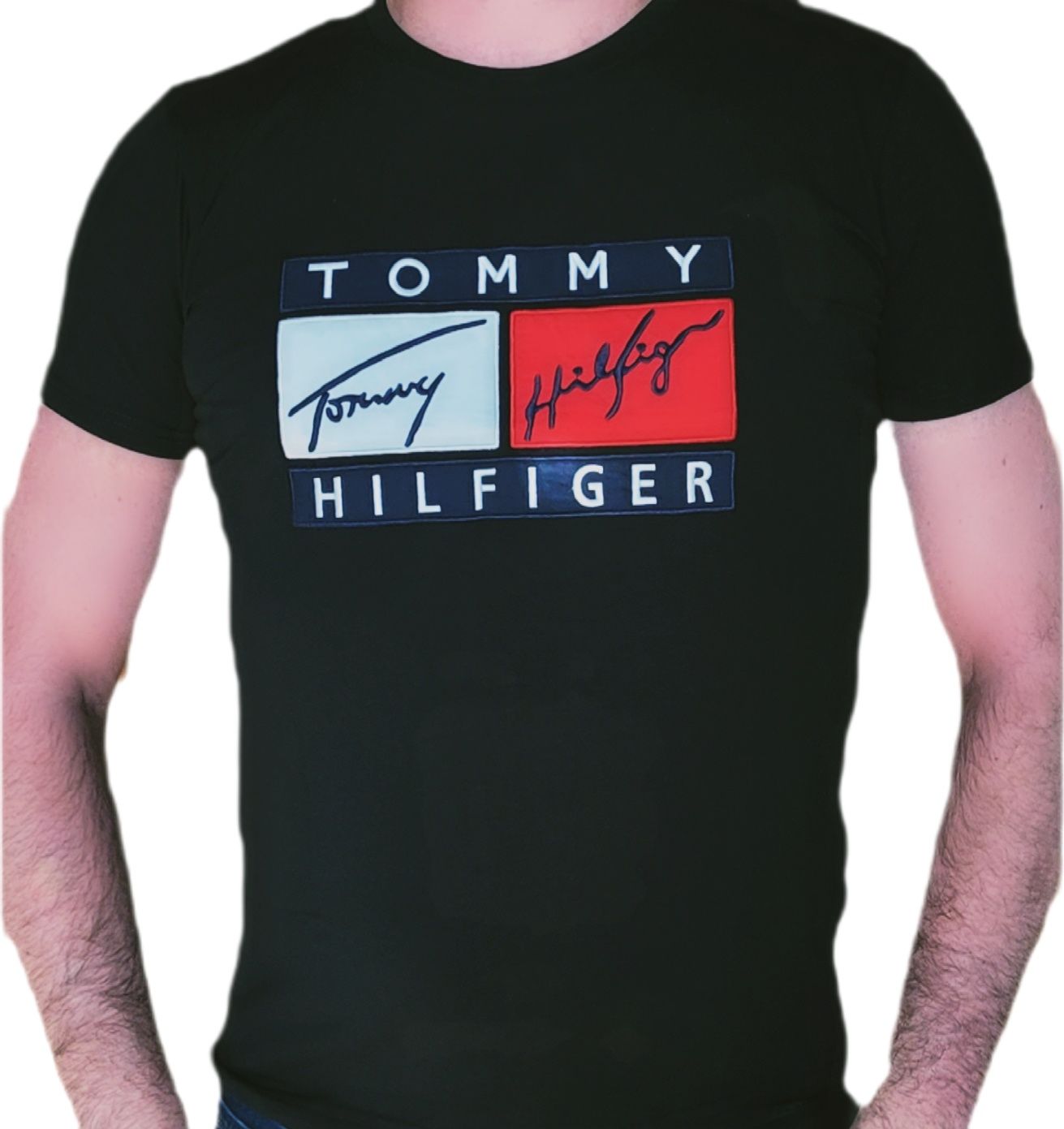 Koszulka męska Tommy Hilfiger czarna