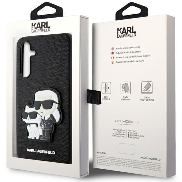 Etui na Smartfon Karl Lagerfeld Saffiano Karl & Choupette - Czarny