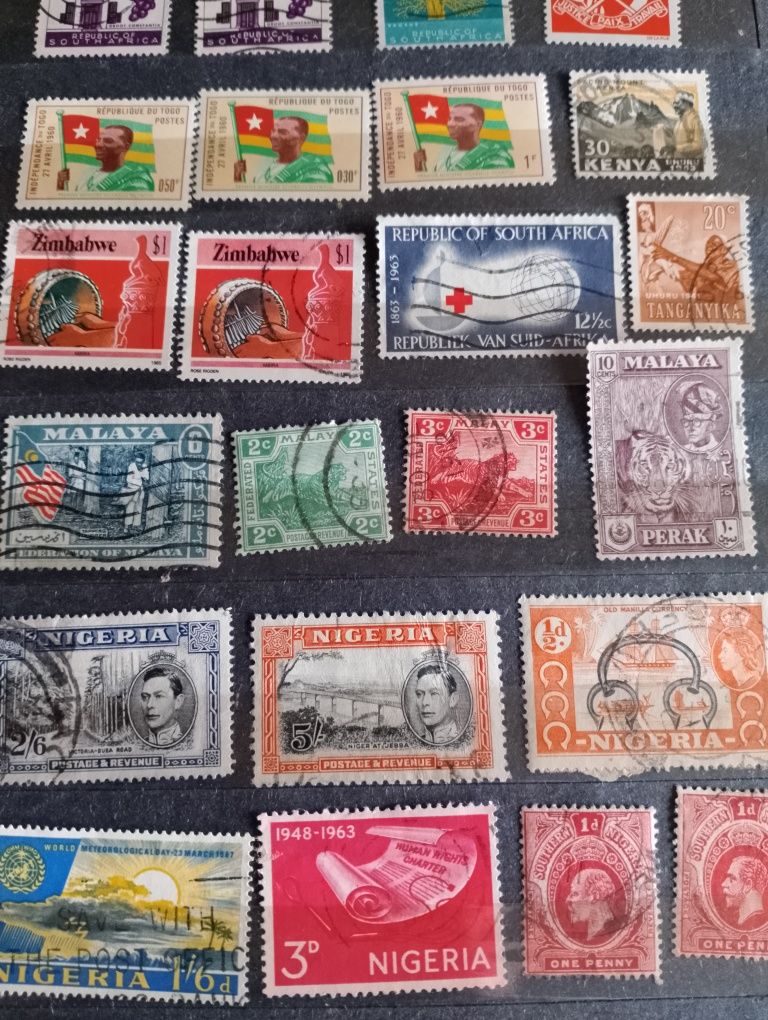 Znaczki pocztowe Afryka, Kenia, Malaya, Nigeria itd