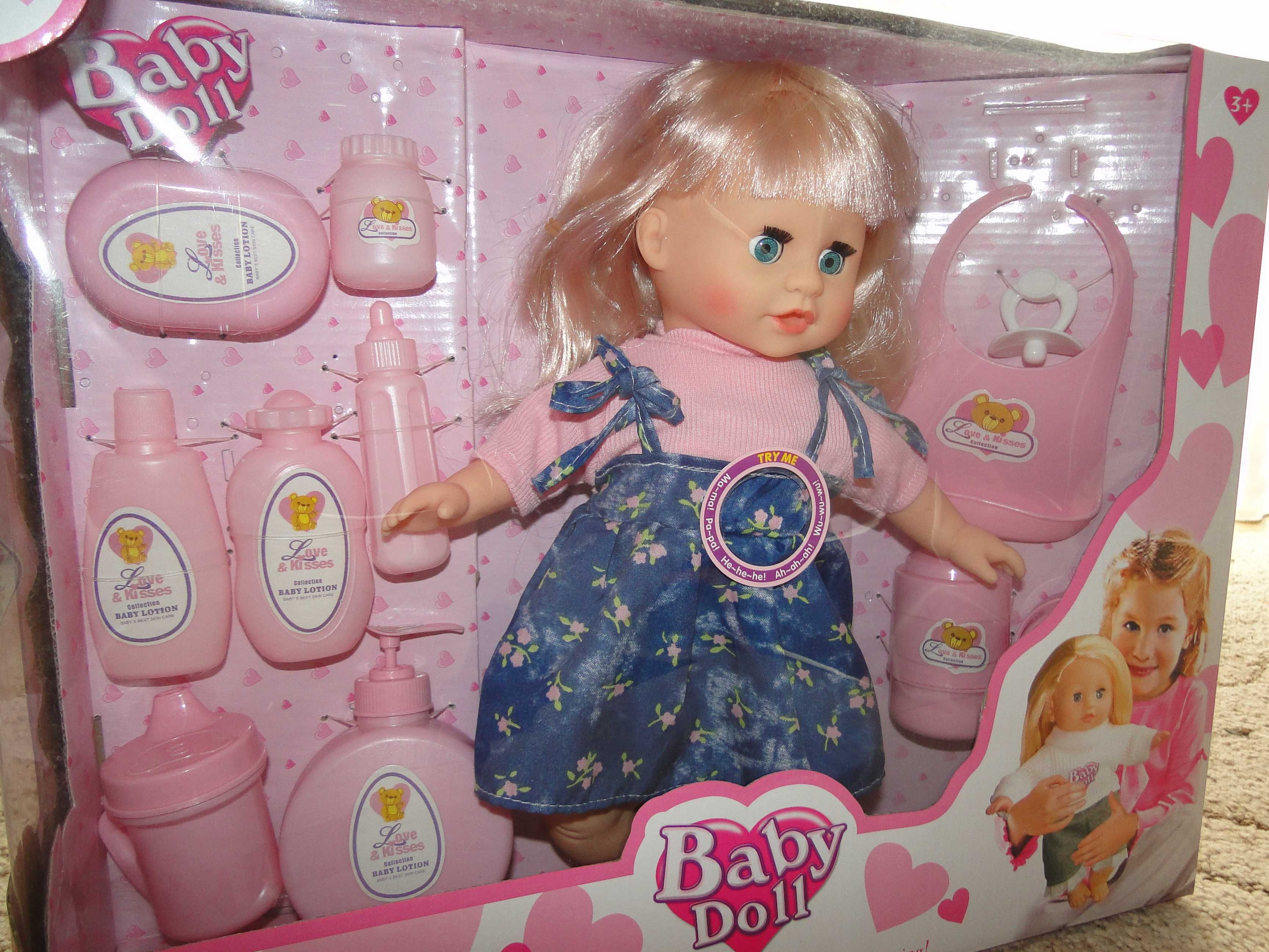 nowa lalka baby doll wydaje dźwięki płacze