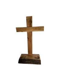 Krzyż drewniany przydrożny lakierowany XXL 75cm