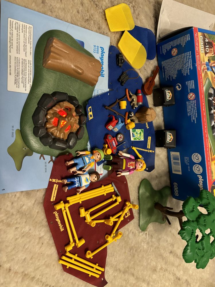 Playmobil 6888 biwak ognisko led namiot summer fun