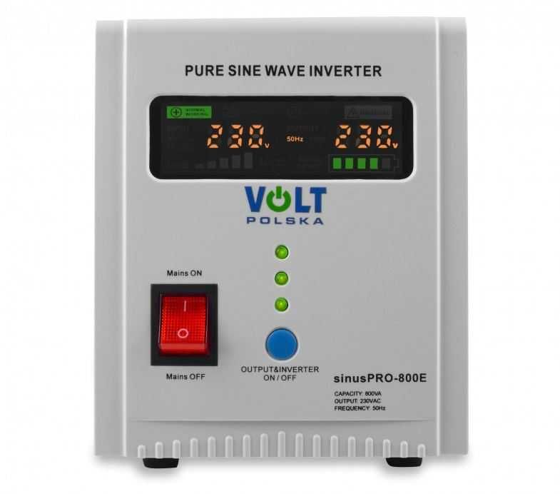 Zasilacz Awaryjny Volt POL 800W 12/230V +AKU65Ah