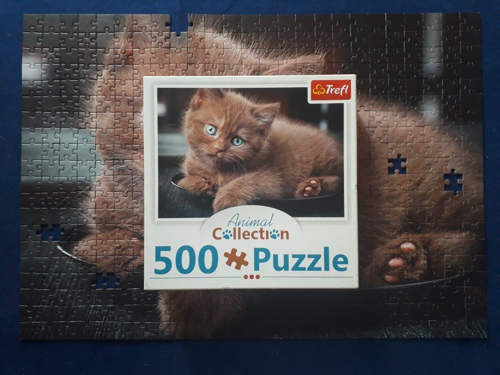 Puzzle kot Trefl niekompletne