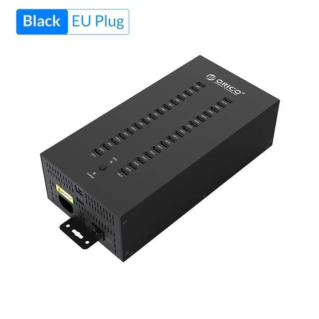 USB 2.0 хаб промисловий 30 портів EU-300W ORICO IH30P HUB Промышленный