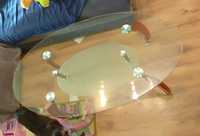 Stół stolik kawowy ława szklana kawowa podwójny