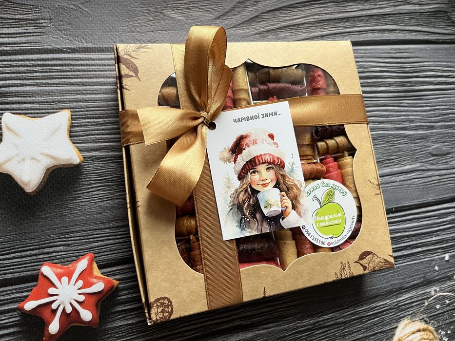 Подарункові набори пастили до свята Миколая та нового року