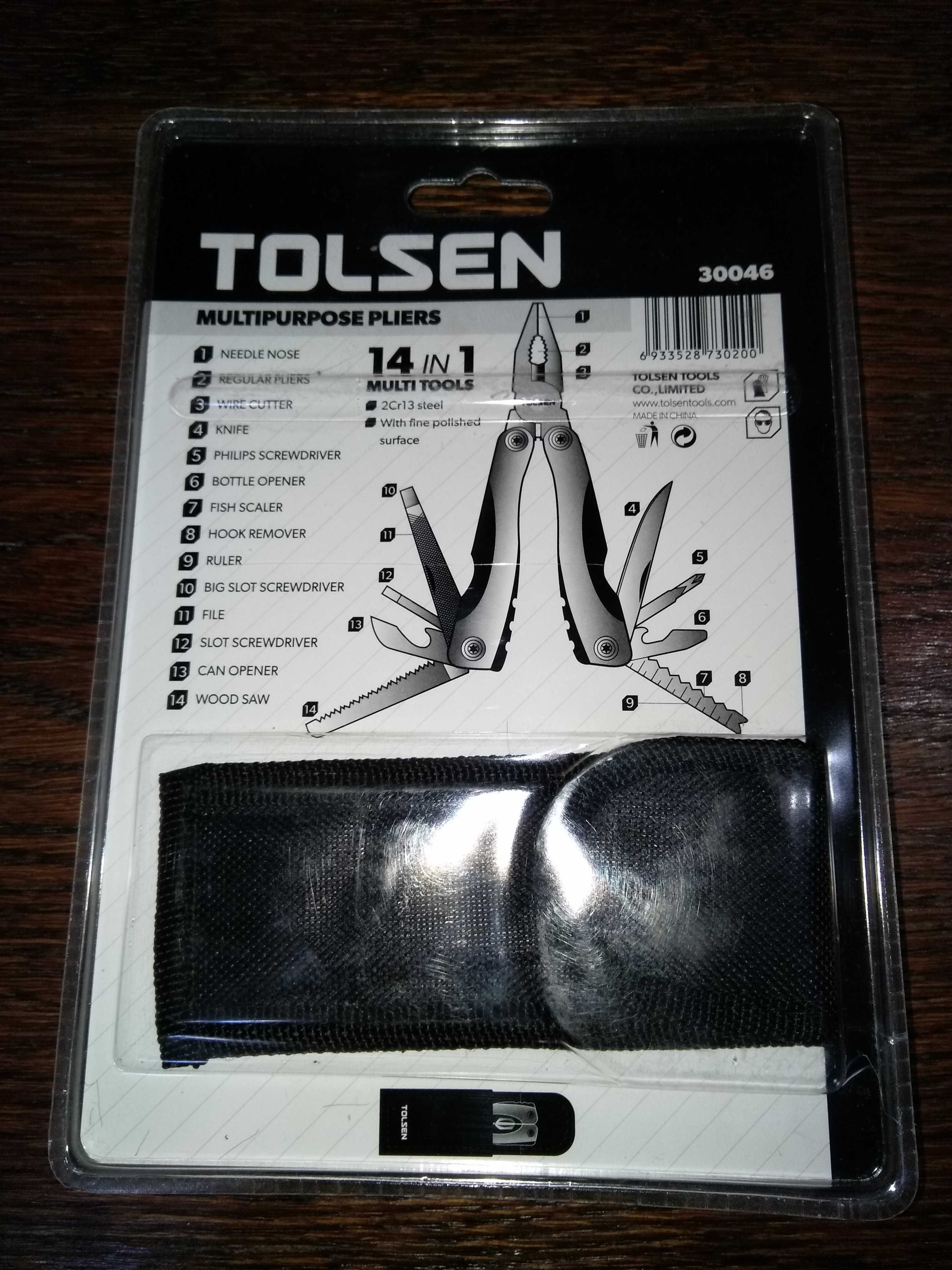 Мультитул тактичний Tolsen Equipment Multi-Tools +чехол Мультиінструм