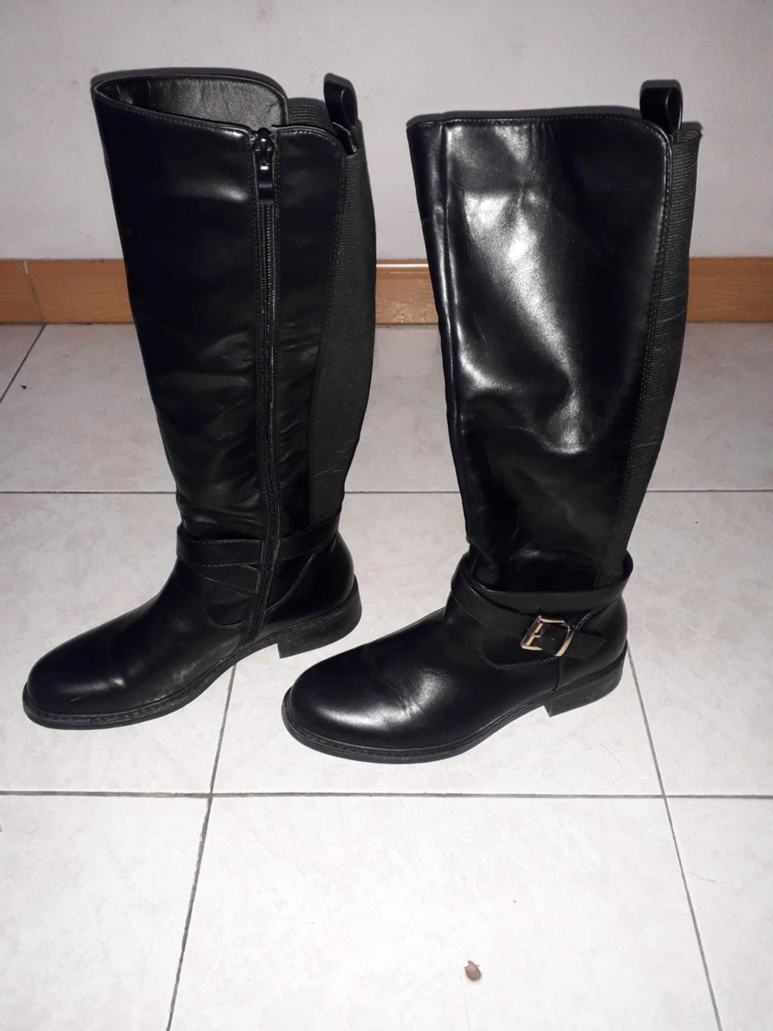 botas altas mulher