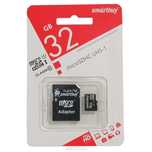 Karta pamięci SmartBuy MicroSDHC 32GB Class 10 z adapterem SD