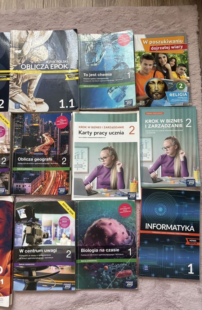 Podręczniki do klas 1 i 2 liceum/technikum