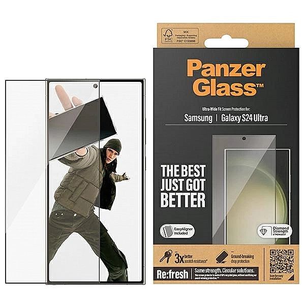 Szkło hartowane PanzerGlass Ultra-Wide Fit z aplikatorem na Samsung Ga