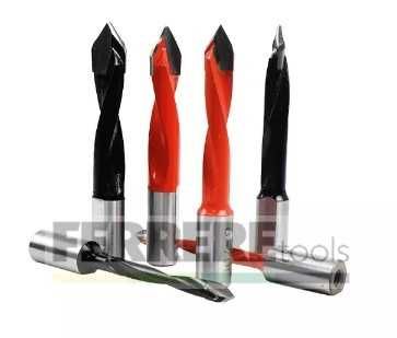 Wiertło przelotowe nieprzelotowe puszkowe szybkozłączka