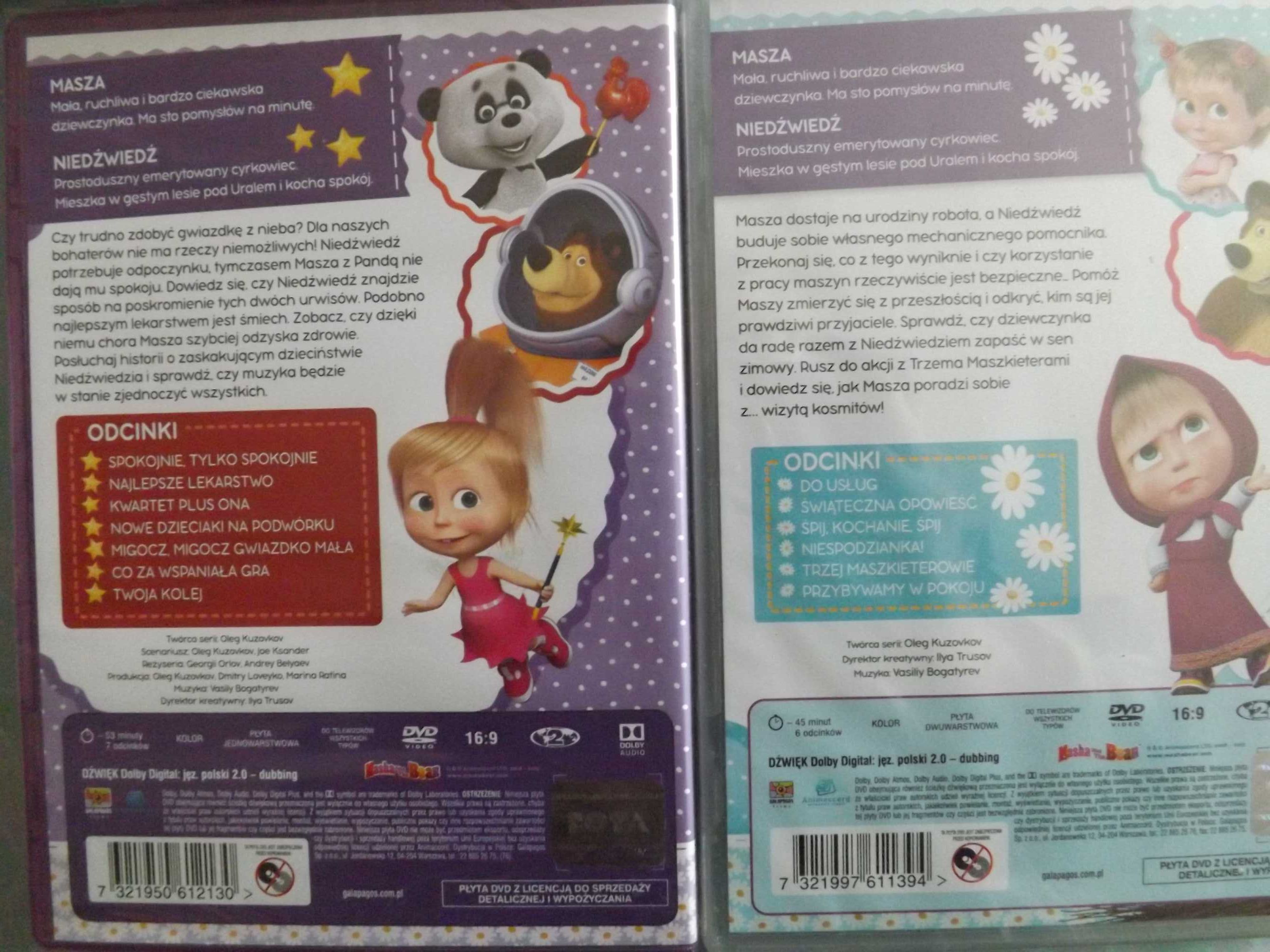 Masza i Niedźwiedź dvd bajki film