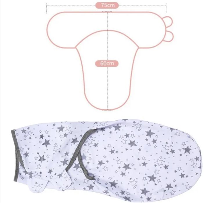 Cobertor Swaddle ajustável para recém-nascido, saco do sono infantil