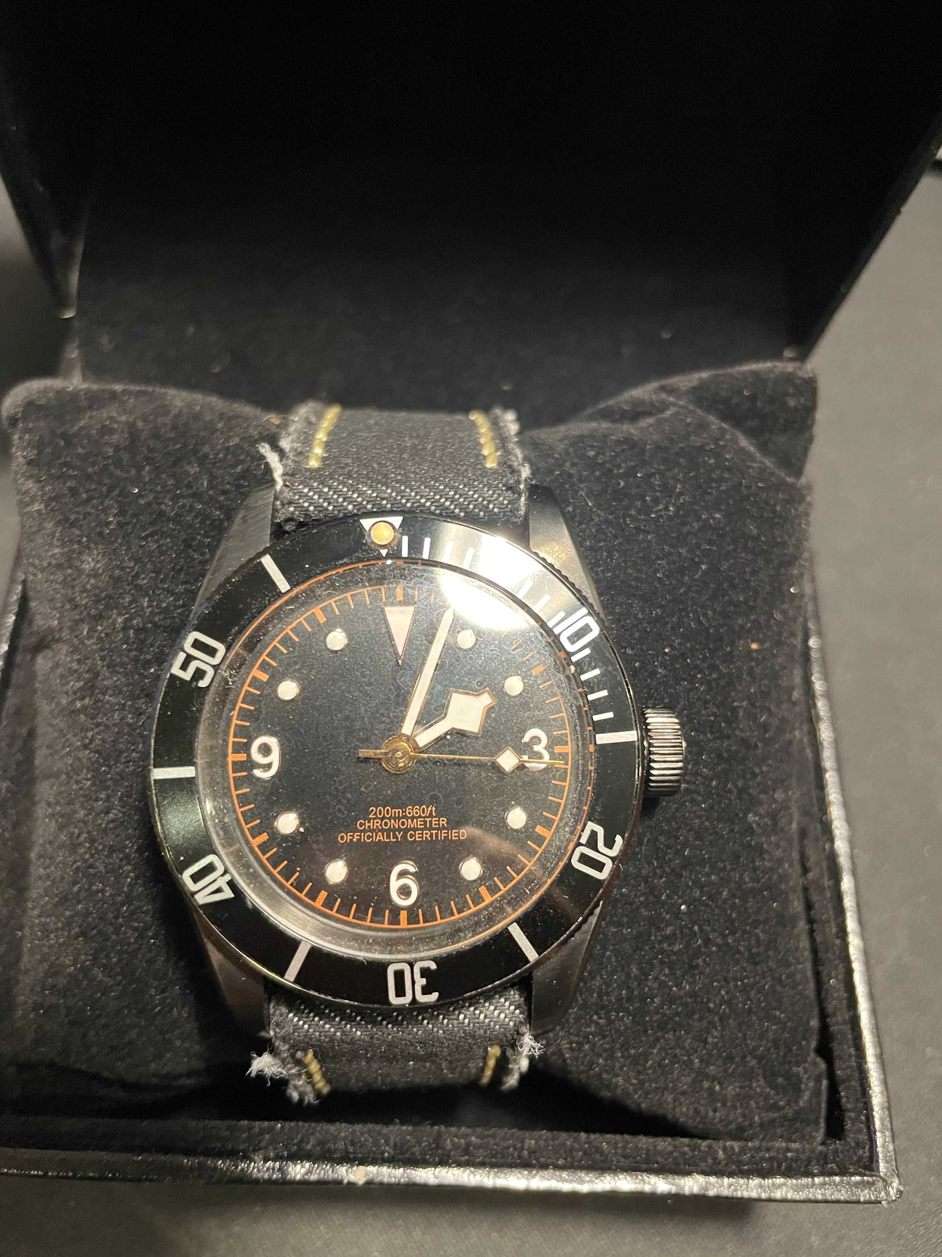 Zegarek męski  homage Tudor Black Bay - Miyota 8215