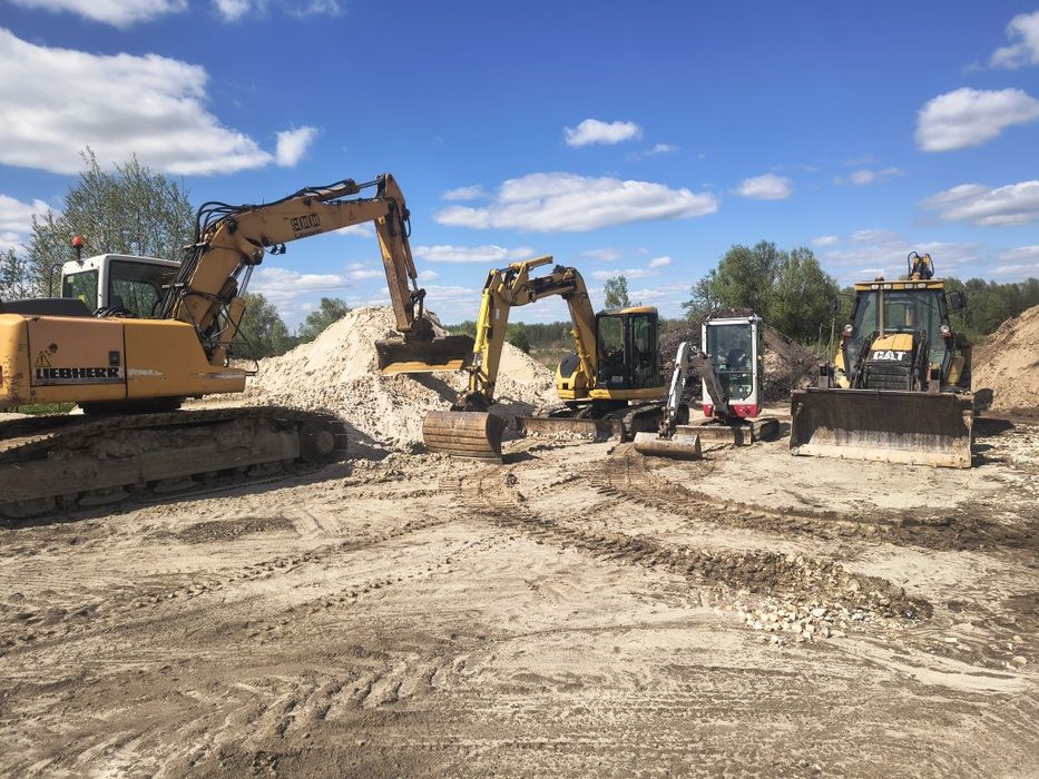 Usługi koparką koparka ładowarka minikoparka transport wywrotka