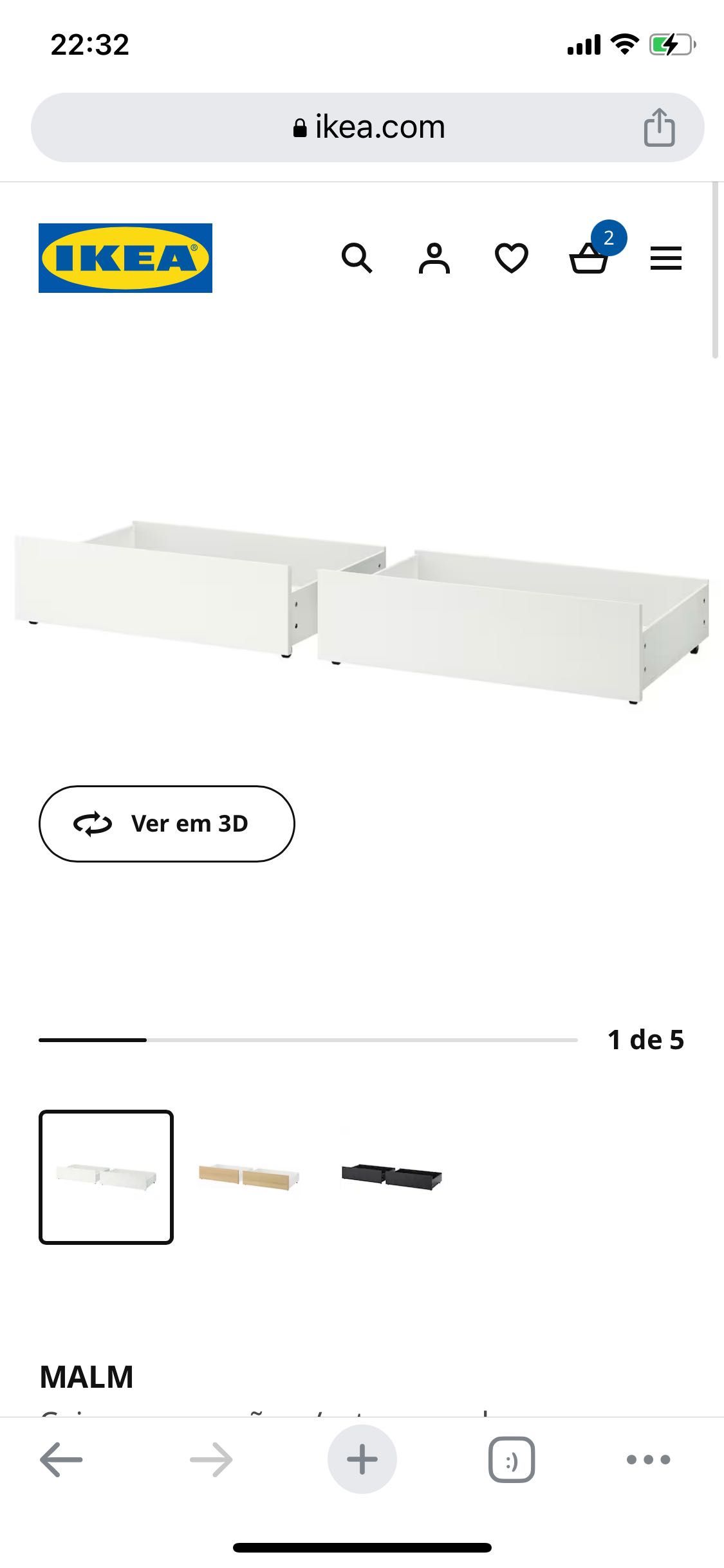 Cama de casal IKEA