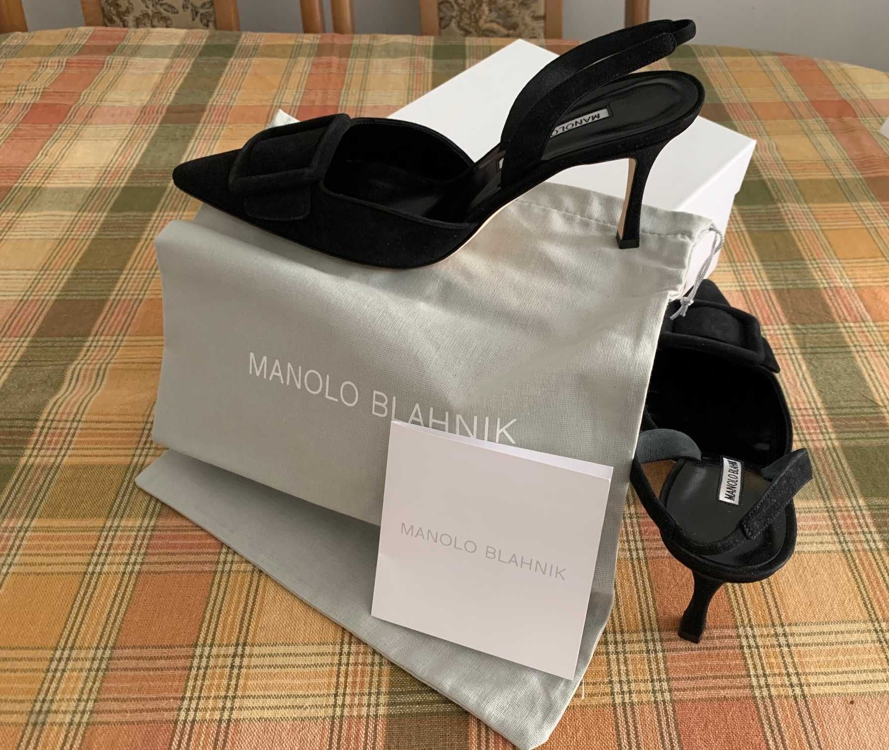 półbuty-skóra naturalna MANOLO BLAHNIK,nowe