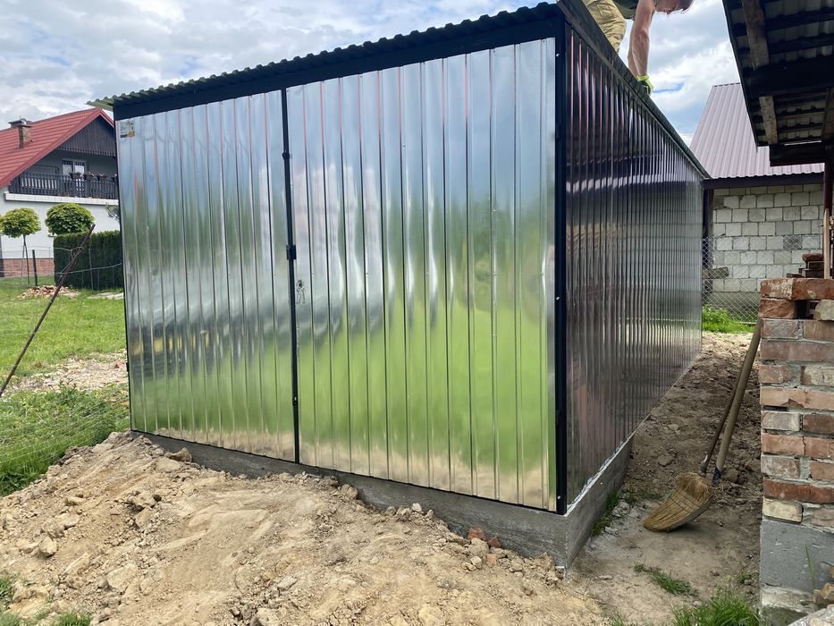 Garaż blaszany 3x5 na budowę! Garaż typowy - I GATUNEK!
