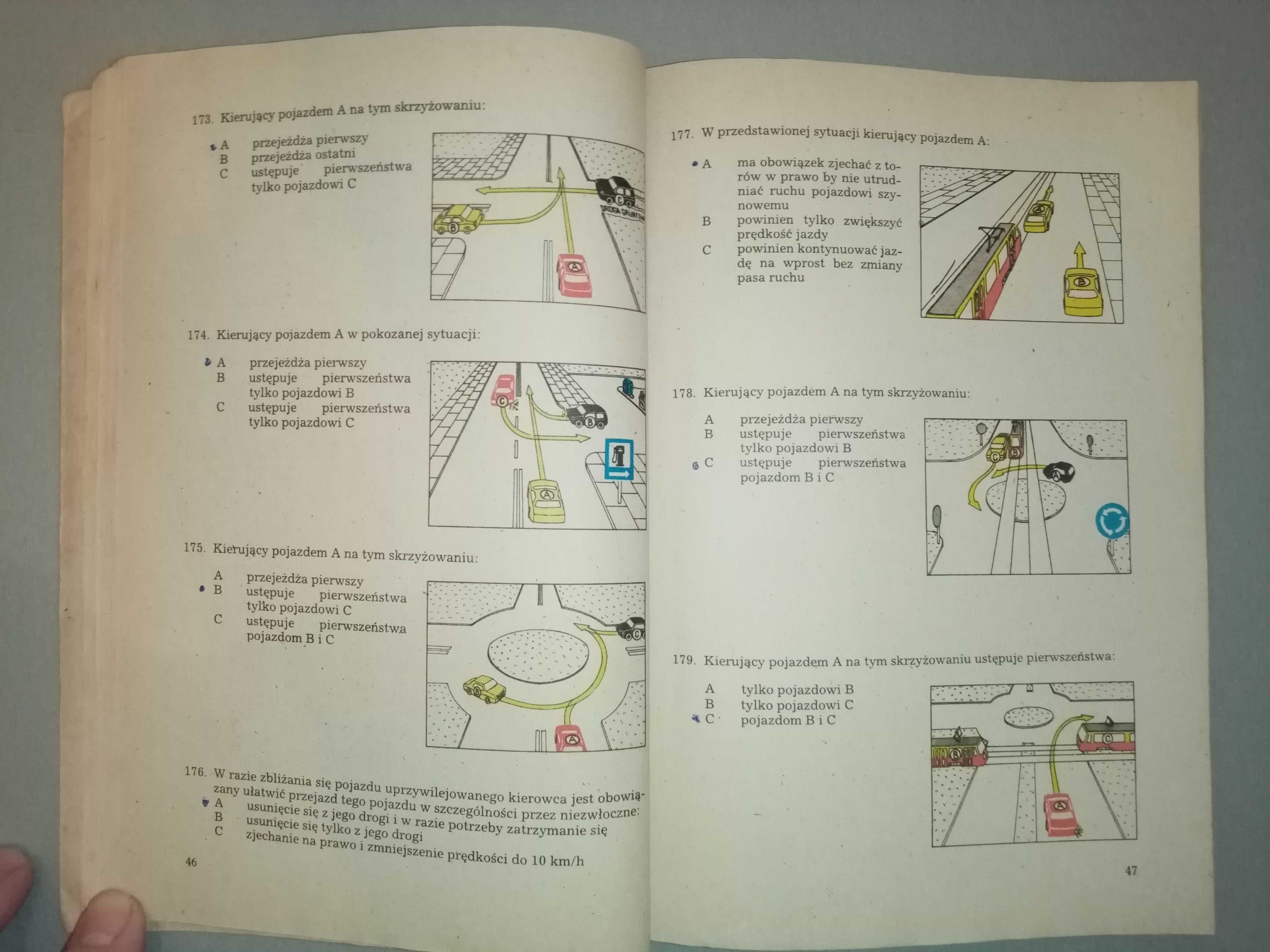 Pytania egzaminacyjne na prawo jazdy kategorii A lub B z 1989 r.