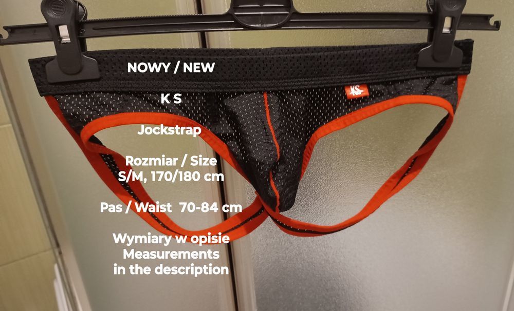 Jockstrap KS NOWY z siateczki, Rozmiar S/M, 170/180 cm, Pas 70-80 cm