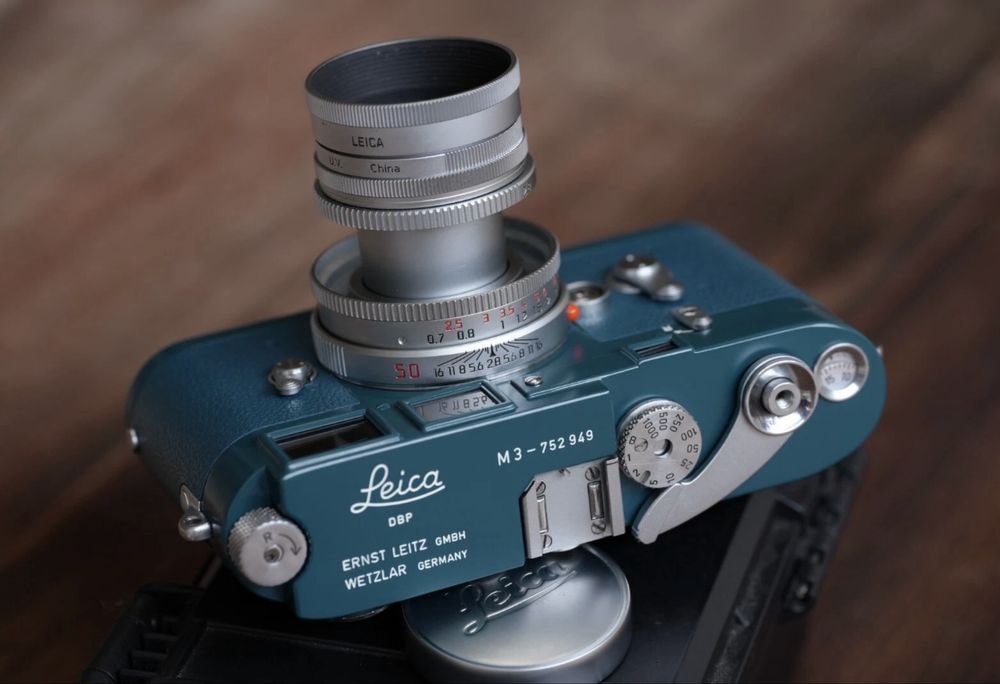 LEICA M3 DS REPINTURA AZUL (CORPO)